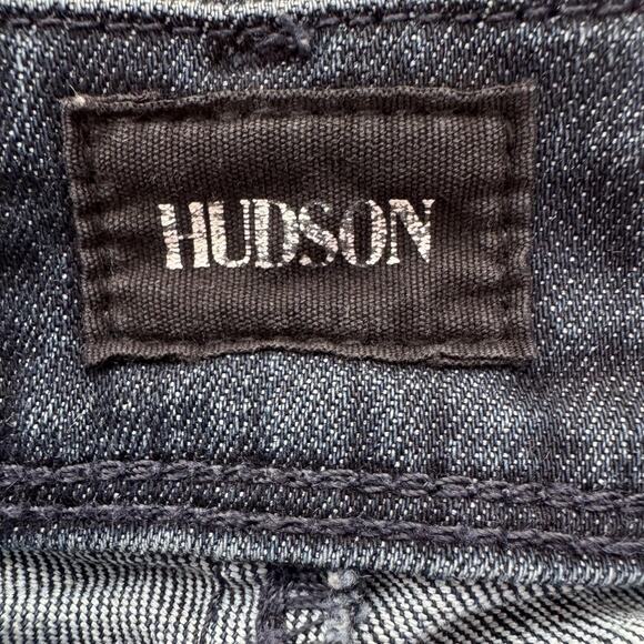 Hudson Jeans Womens 28 Dark Wash Blue Collin Flap Skinny Flap Stretch Denim - Picture 3 of 10